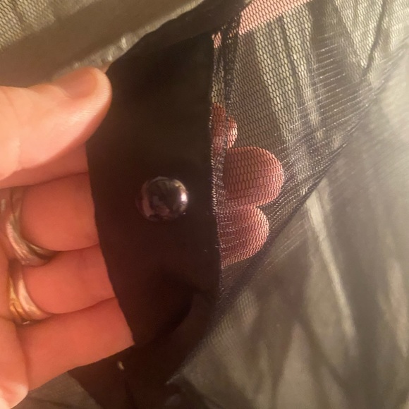 Black sheer unif button down shirt🪶🖤🖤 - Picture 5 of 5